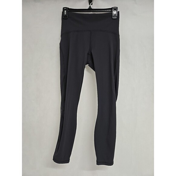 Lululemon Train Times High Rise Tight 7/8 Pant 24" Dark Gray MESH Women’s Size 6 - Picture 3 of 9